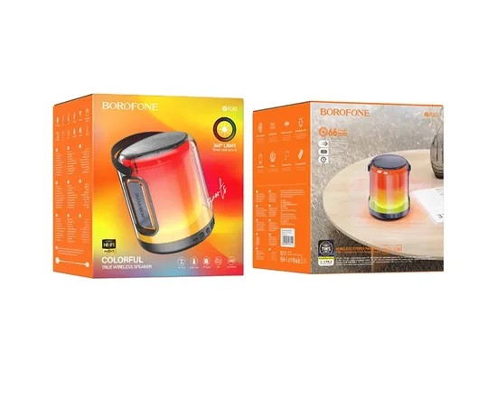 Bluetooth Колонка Borofone BR30 Auspicious colorful sports Black