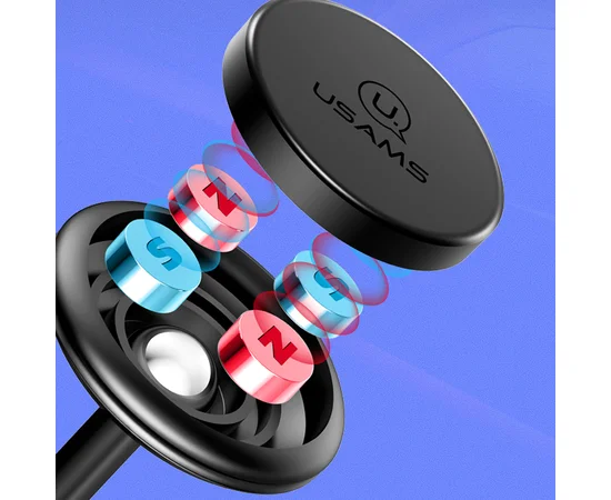 Автодержатель USAMS US-ZJ049 Center Console Car Holder Lead-Tu series Черный