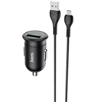 АЗУ Hoco Z43 QC3.0 (1USB/18W) + MicroUSB Черный