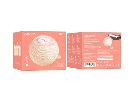 Bluetooth Колонка Borofone BR23 Sound ripple sports Pink