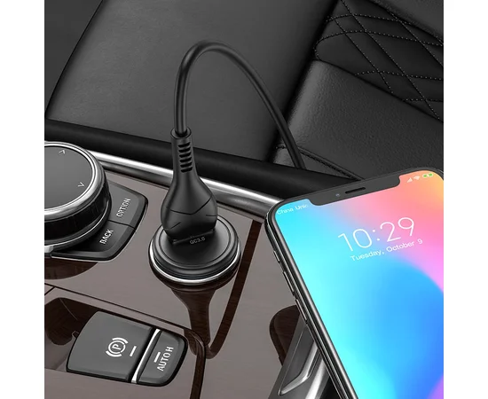 АЗУ Hoco Z43 QC3.0 (1USB/18W) + MicroUSB Черный
