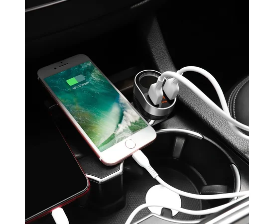 АЗУ Hoco Z29 (1 разъем/2USB/3.1A) Черный