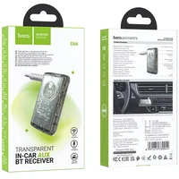 Bluetooth аудіо ресивер Hoco E66 Transparent discovery edition Jazz black