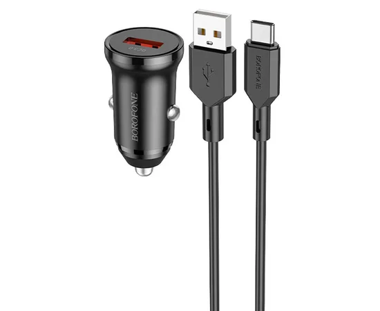 АЗУ Borofone BZ18 QC3.0 + Type-C Черный