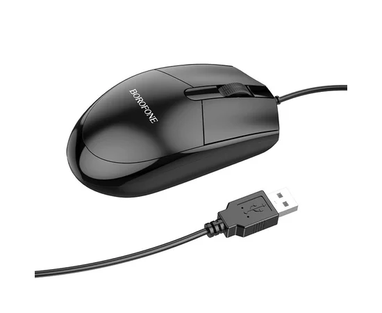 Набор клавиатура (кир.) + мышь Borofone BG6 Черный