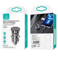 АЗУ Usams US-CC164 C32 30W 2 Ports A+C Transparent black