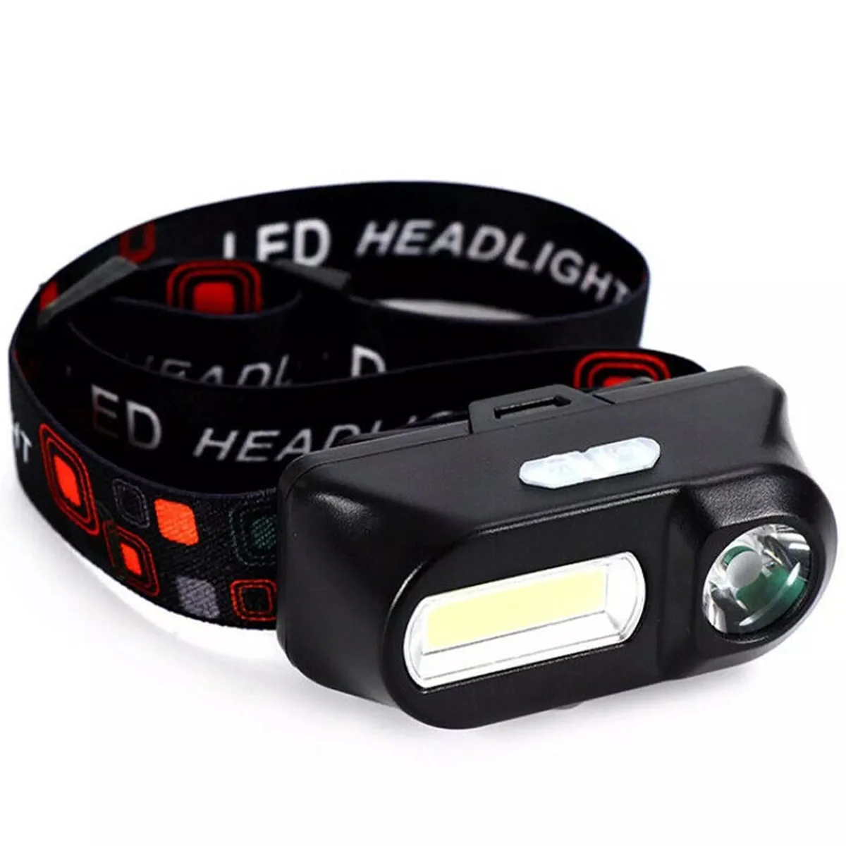 Налобний ліхтар LED Double light 1804 Black