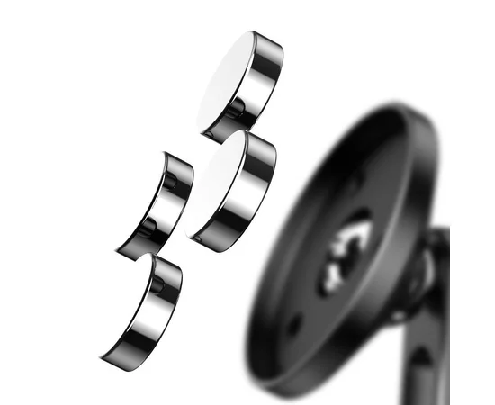 Автодержатель Baseus Hollow Magnetic with Clamping Function Vertical Type Черный