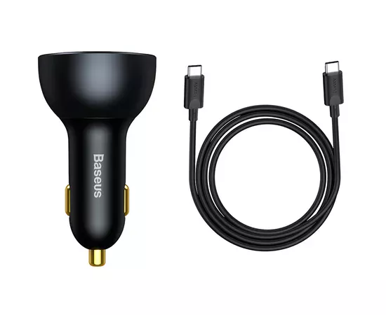 АЗУ Baseus Qualcomm® QC5 Multi-Port 2xType-C+USB 160W (з cable Type-C to Type-C 100W (20V/5A) 1m) Сірий