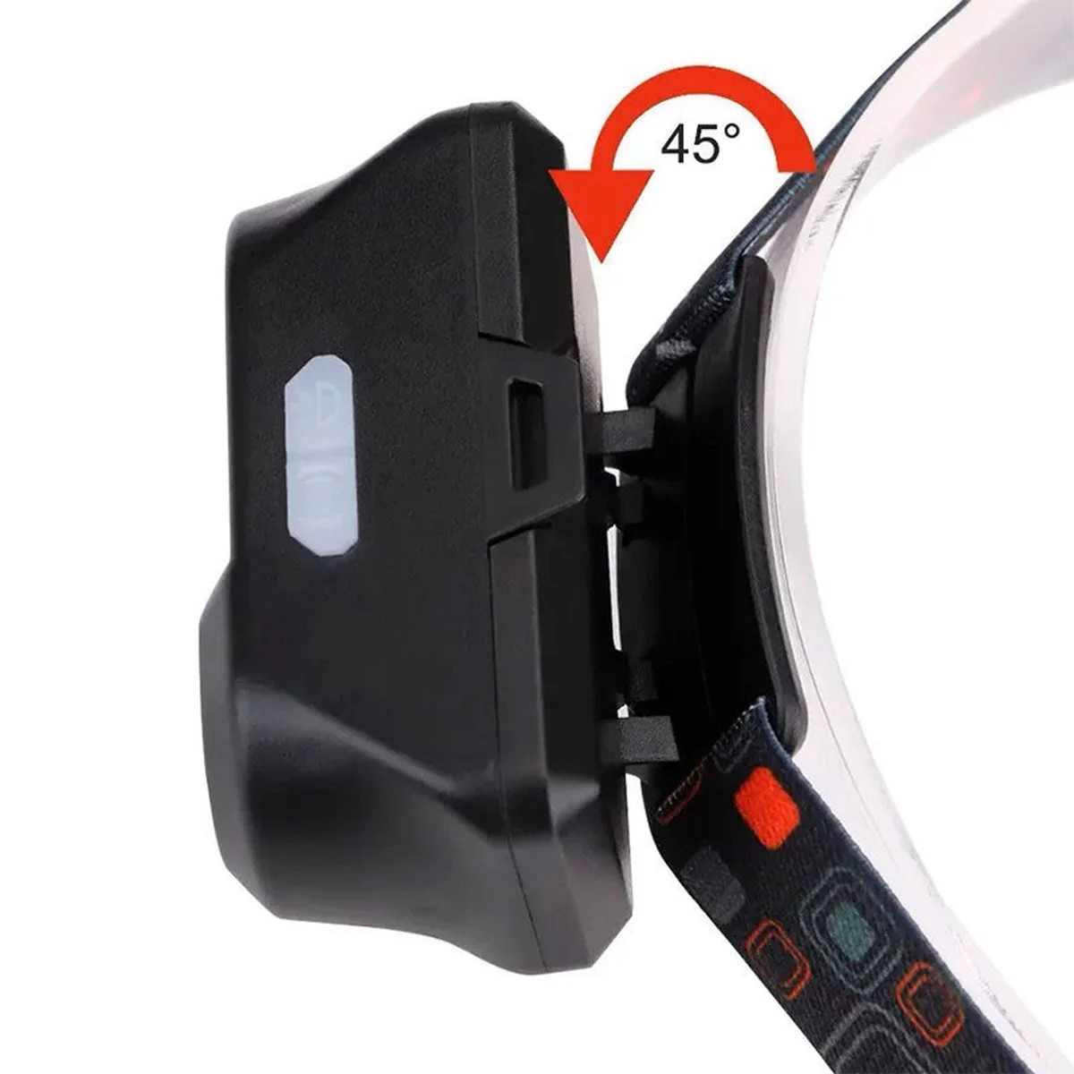 Налобный фонарь LED Double light 1804 Black