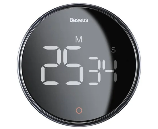 Електронний таймер Baseus heyo rotation countdown timer Pro (FMDS000013) Dark Gray