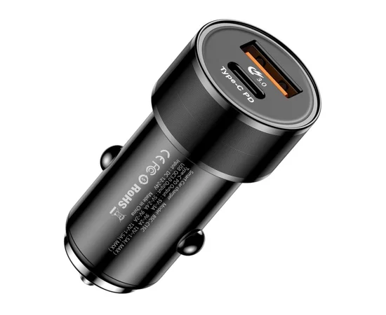 АЗУ Baseus Small Screw PD QC 3.0 36W usb+Type-C Черный