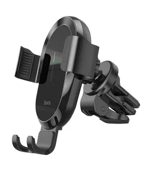 Автотримач із БЗУ Hoco CA105 Чорний