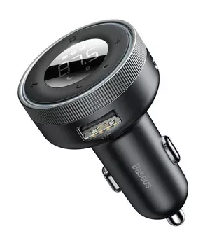 АЗУ FM модулятор Baseus Enjoy (5V/3.4A) (CCLH-01) Чорний