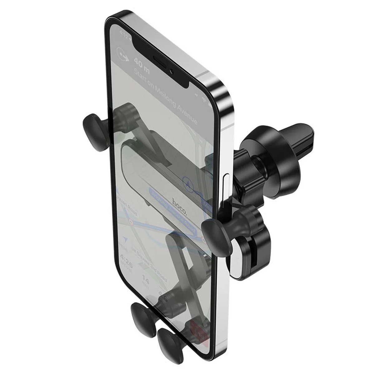 Автотримач Hoco CA102 Чорний / Срібний