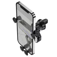 Автодержатель Hoco CA102 Черный / Серебряный