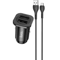 АЗУ Hoco NZ4 (2USB 2.4A) + MicroUSB Черный