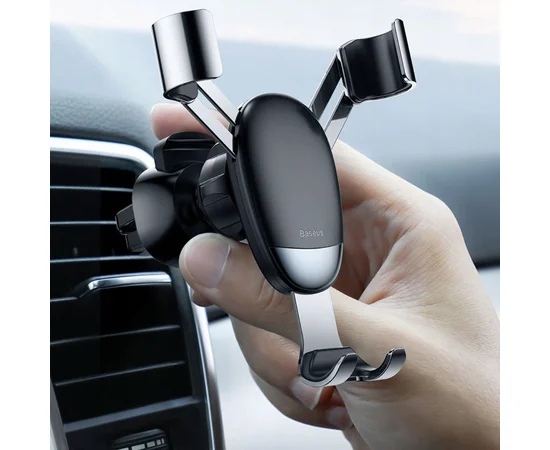 Автодержатель Baseus Mini Gravity Серебряный