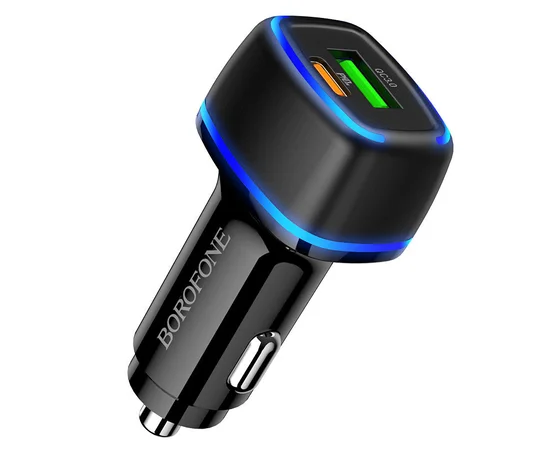 АЗУ Borofone BZ14A PD20W+QC3.0 (1Type-C/1USB/3A) Чорний