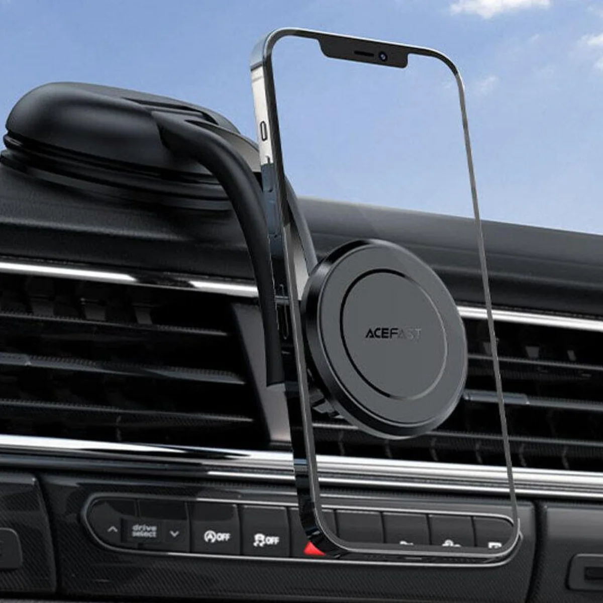 Автодержатель Acefast D7 multifunctional magnetic car holder Black