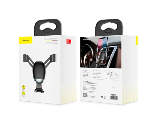 Автодержатель Baseus Mini Gravity Черный