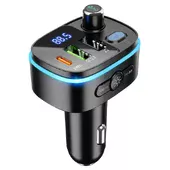 АЗУ FM модулятор HOCO E62 PD20W+QC3.0 Черный