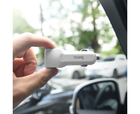 АЗУ Hoco Z23 Grand Style + Cable (Micro) 2.4A 2USB Белый