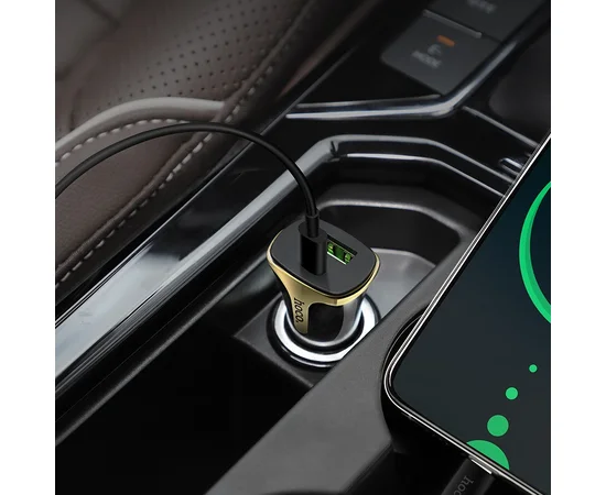 АЗУ Hoco Z31A PD+QC3.0 (1USB/3A) +Type-C to Lightning Черный