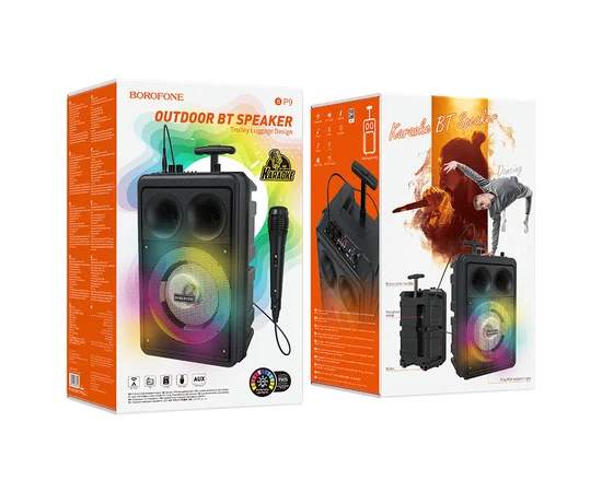 Bluetooth Колонка Borofone BP9 Dancing outdoor BT speaker Black