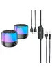 Bluetooth колонка Borofone BP12 Colorful BT wired 2-in-1 computer speaker Black