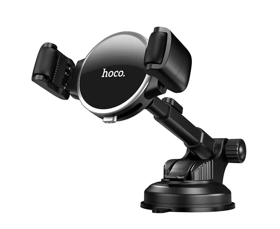 Автодержатель Hoco S12 Lite Черно - стальной