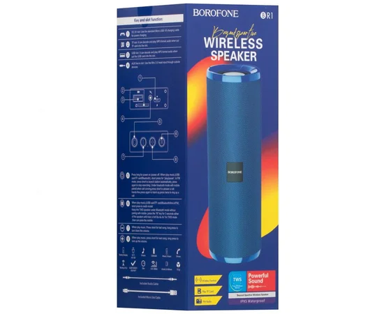 Bluetooth Колонка Borofone BR1 Blue