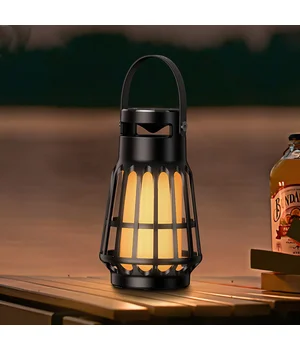 Bluetooth Колонка Hoco BS61 Wild fun outdoor campinh light Magic black night