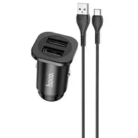 АЗУ Hoco NZ4 (2USB 2.4A) + Type-C Чорний