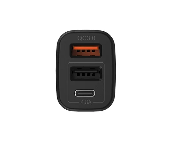 АЗП Hoco Z15A QC3.0 (3USB / 4.8A) Чорний