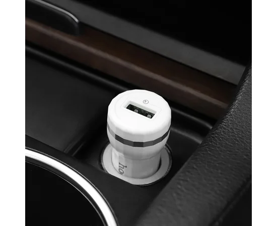 АЗП Hoco Z27A Staunch QC3 3A.0 1USB Білий