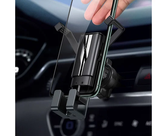 Автодержатель USAMS US-ZJ058 Retractable Gravity Car Holder Черный
