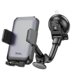 Автодержатель Hoco H27 Rock push-type (center console) Black / Gray