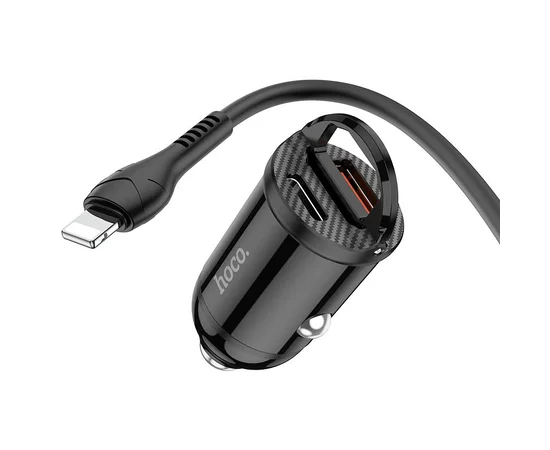 АЗУ Hoco NZ2 Link PD30W+QC3.0 + Type-C + Lightning Чорний