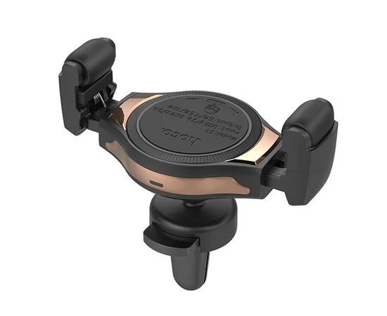 Автодержатель с БЗУ Wireless Charger Hoco S1 rose_gold