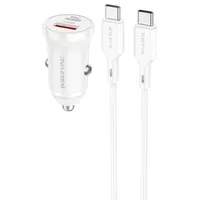 АЗУ Borofone BZ18A PD20W+QC3.0 + Type-C to Type-C Білий