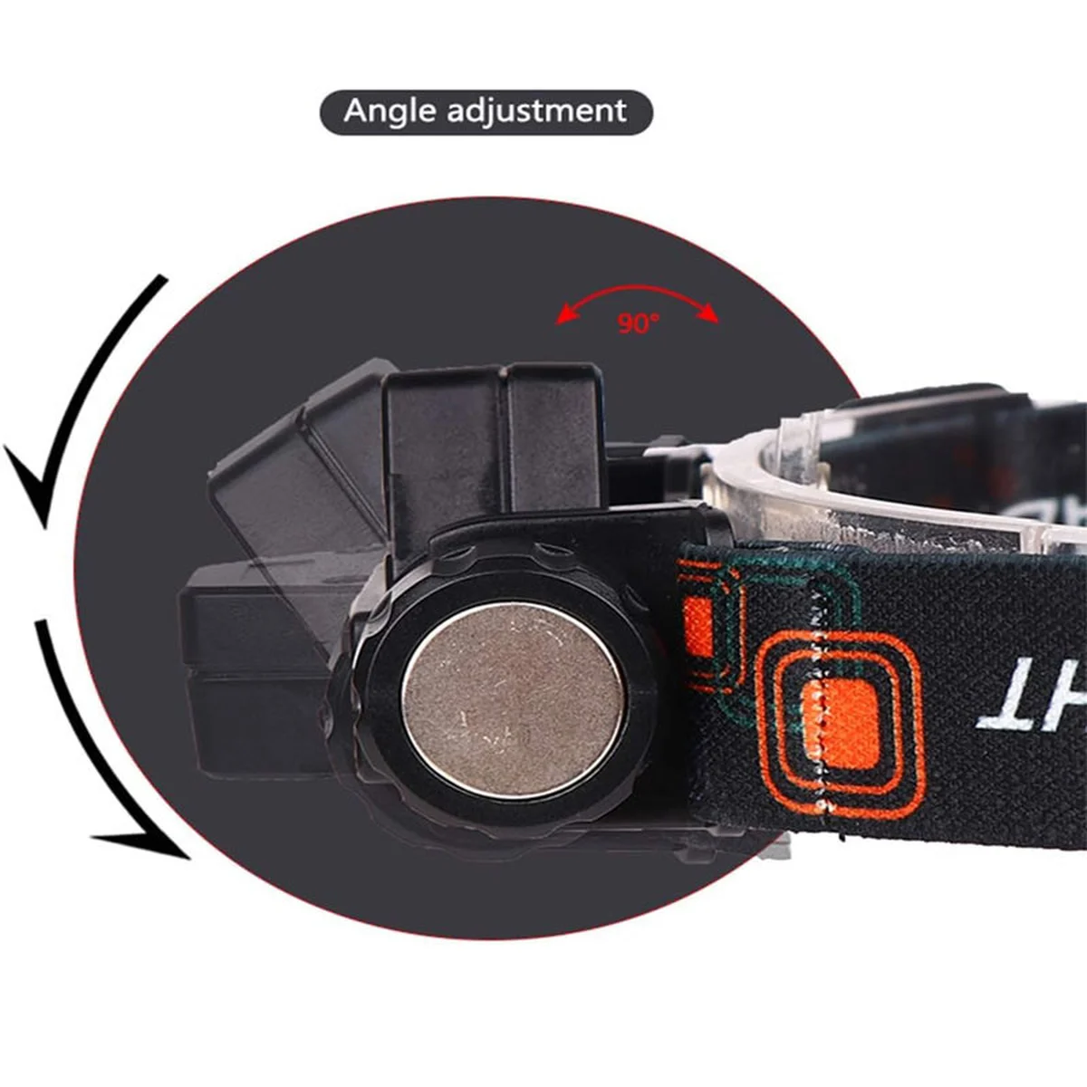 Налобный фонарь LED Headlight 1807 Black