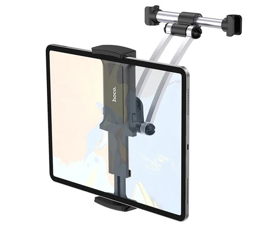 Автодержатель Hoco CA62 на підголівник Чорно - сталевий