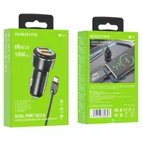 АЗУ Borofone BZ17 QC3.0 (2USB/3A) + Type-C Черный