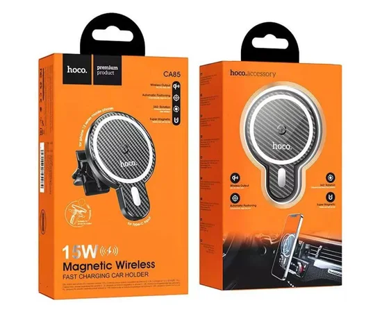 Автодержатель Hoco CA85 магнитный Black