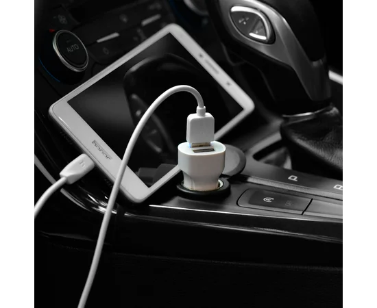 АЗУ Hoco Z2A (2USB 2.4A) (+кабель microUSB) Белый