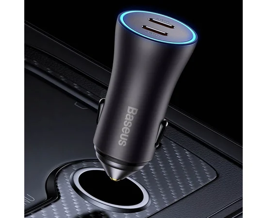 АЗУ Baseus Golden Contactor Pro Dual Type-C+Type-C 40W (CGJP00001) Темно-сірий