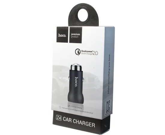 АЗУ Hoco Z4 (1USB 2.4A) Черный