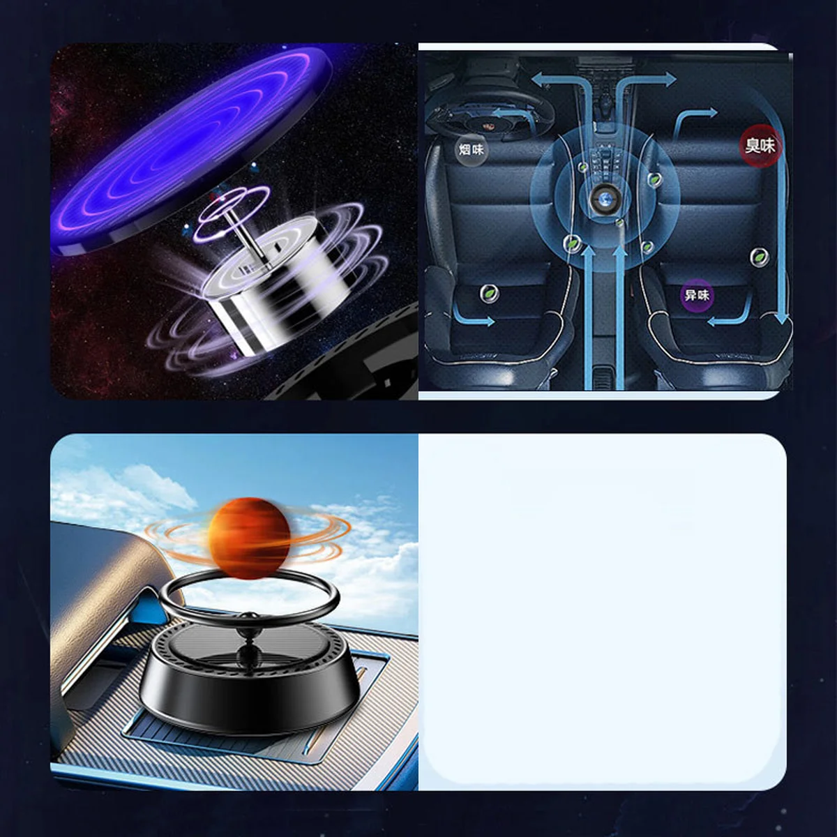 Ароматизатор/освіжувач повітря в машину Planet Earth Silver