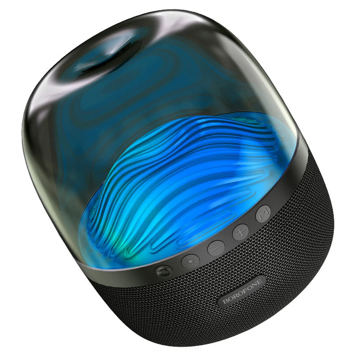 Bluetooth Колонка Borofone BP8 Glazed colorful luminous Чорний
